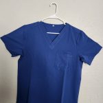 Classic Royal Blue V-Neck Scrub Top