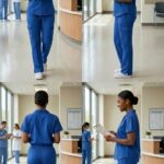 Royal Blue Essential Jogger Scrub Set